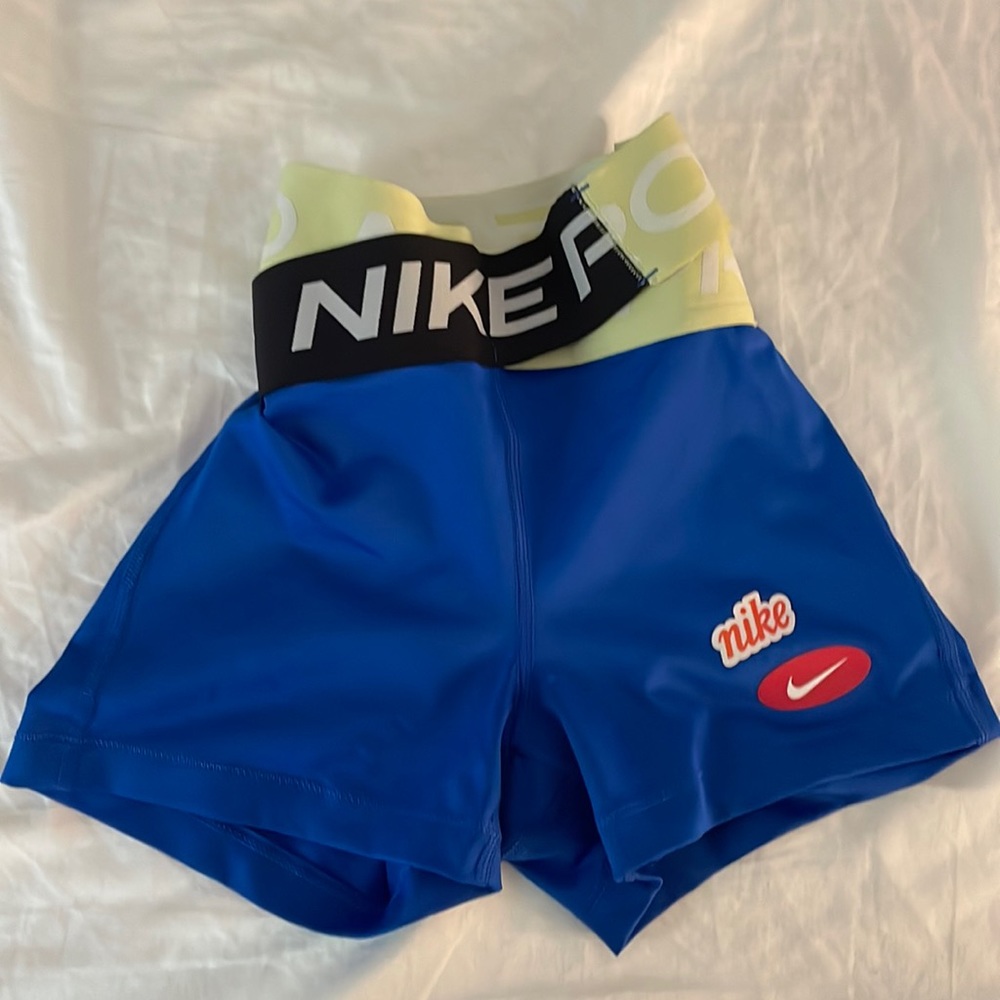 Blue XS crossover nike pro bike short